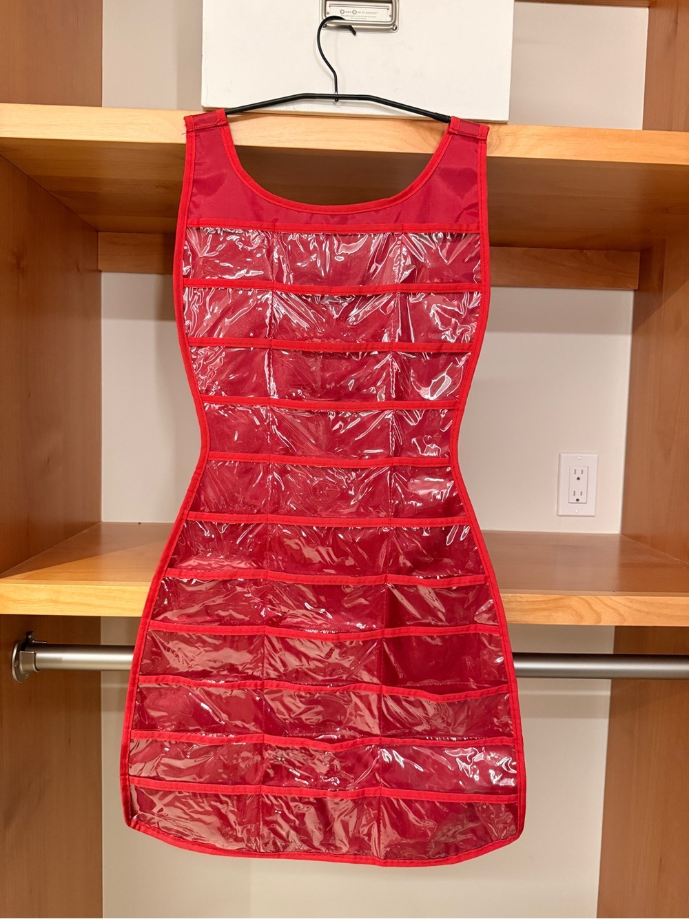 Umbra Red Dress-Shaped Jewelry Organizer